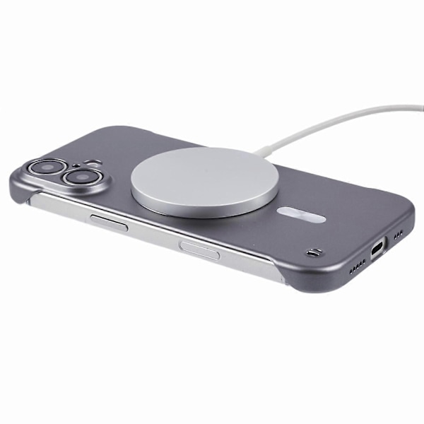 For iPhone 16 Plus deksel, kompatibel med MagSafe hard PC rammeløs telefondeksel - Perfekt Style G