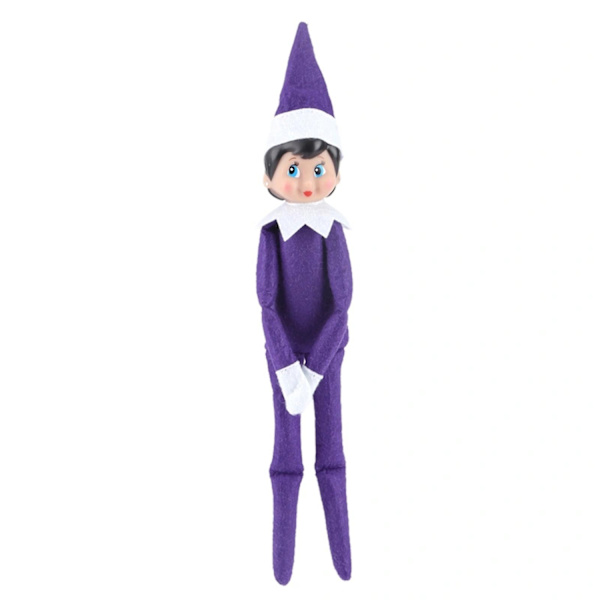 Ihana joulupukki-nukke hatulla - monitoiminen juhla-koriste, syntymäpäivä- ja joululahja Dark Violet