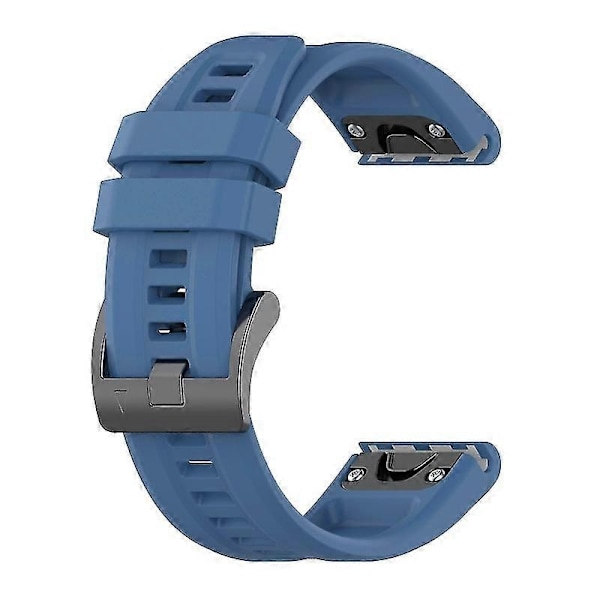 Silikonarmbånd 26mm for Garmin Fenix 7x/6x/5x Klokkerem - Perfekt Rocky green