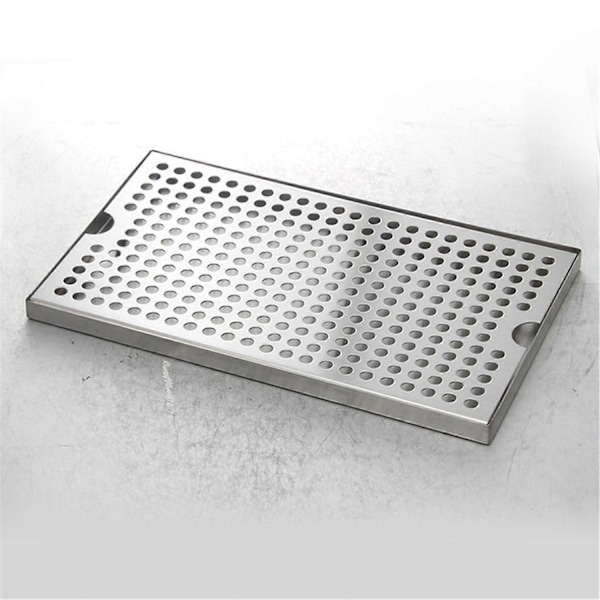 Öltorn Drip Pan i Metall Rostfritt Stål Öldroppbricka Dräneringstyp Platt Öltorn Drip Pan Te Dräneringsplatta Svart 30cm-Perfet Black 30cm