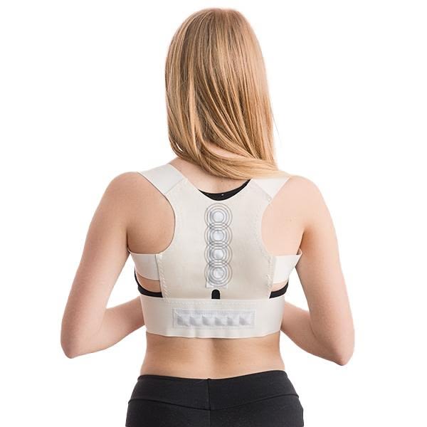 Rygstøtte / Posture Vest med Magnetisk Terapi - Støtte til ryggen - Perfet white