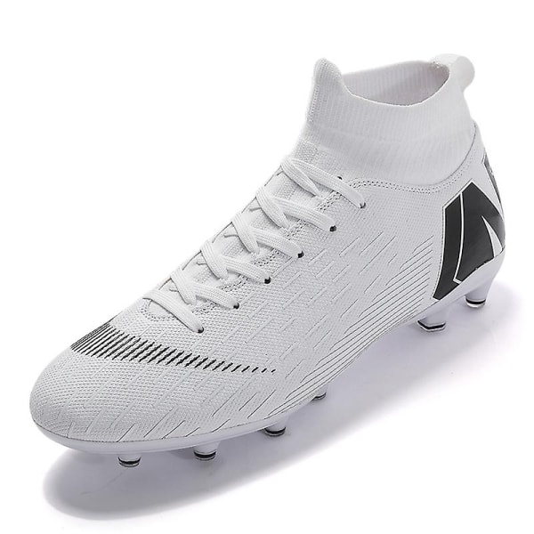 Perfekta fotbollsskor för män Halkfria fotbollsskor för män, Fotbollssneakers för gräs Yj705 - Perfet WhiteBlack 41