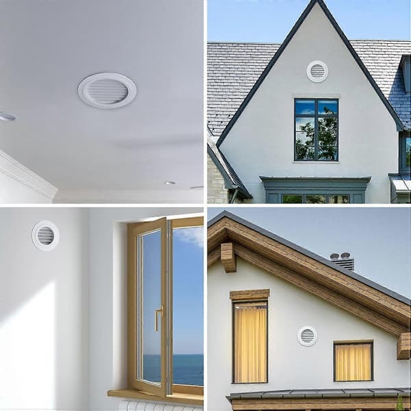 150mm Ventilasjon Ventil med Beskyttelsesgitter - ABS (150mm)-Perfet