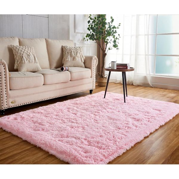 Fylld matta tjock lugg fluffig rosa matta halkfri plysch- Perfet