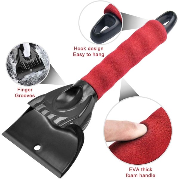 Isskrape, slitesterk, profesjonell, isskrape, vindusskrape - Perfet red