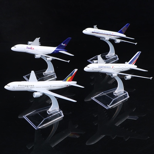 Original modell A380 airbus flygplan modell flygplan Diecast Mode - Perfet FedEx One Size