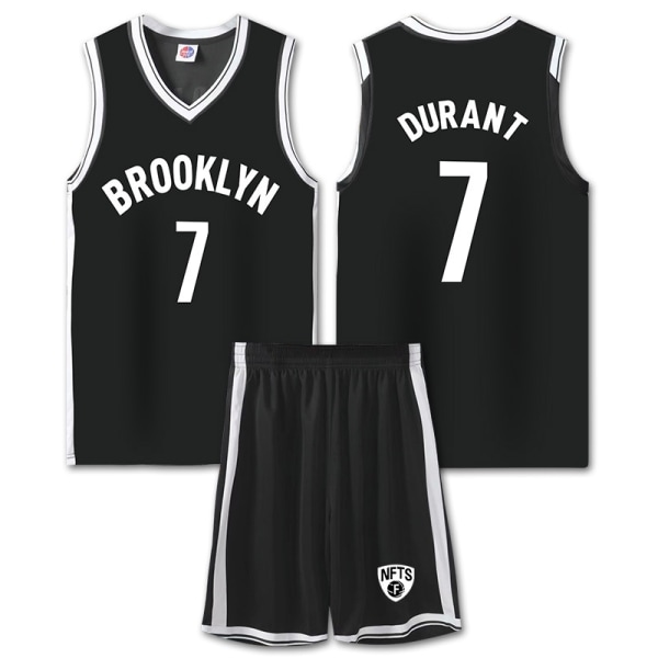 NBA basket uniform BKN svart kostym nr. 7 Durant - Perfet XL (165-170cm)