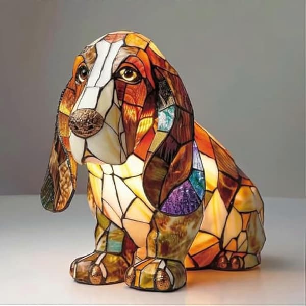 Hunde Serie Kunst Natlampe - Perfekt C