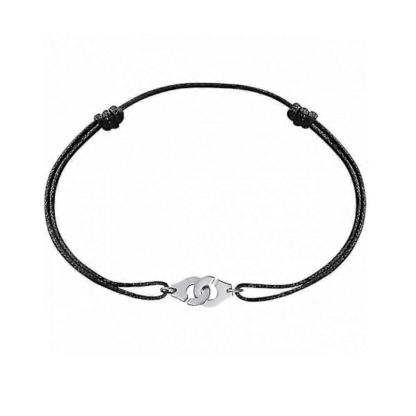 Silver Handbojor Armband På Snöre - Perfekt