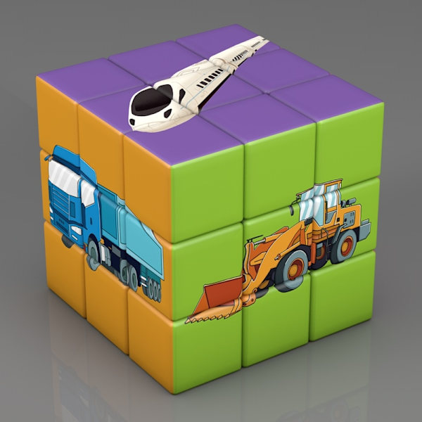 Kid Magic Cube Studentutbildning Matematik Kemi Fysik Kunskap 3x3x3 pussel cube toy för barn som lär sig Magico Cubo-Perfet Chocolate