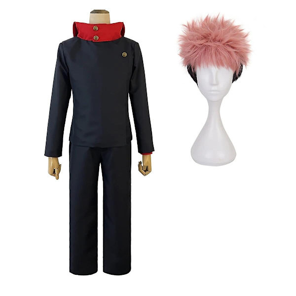 Holoun Jujutsu Kaisen Anime Suguru Geto Satoru Gojo Itadori Yuji Nanami Kento Inumaki Toge Yuta Okkotsu Cosplay Kostym Peruk Xxs-2xl-Perfekt Itadori Costume Wig XL