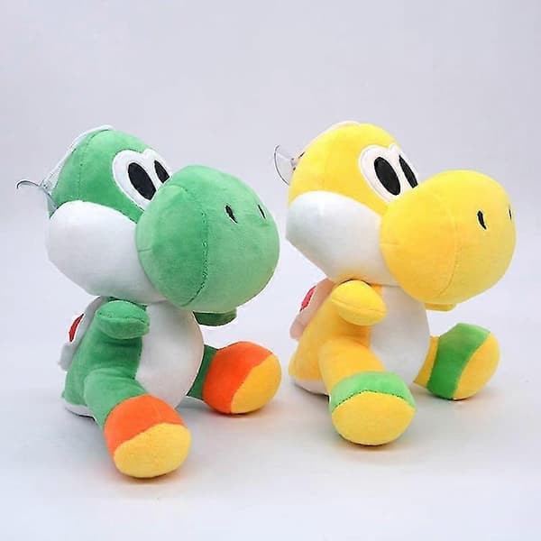 20cm Yoshi Plyschleksaker Grön Fylld Super Marae Gula Dockor för Alla Spelälskare - Perfekt Green