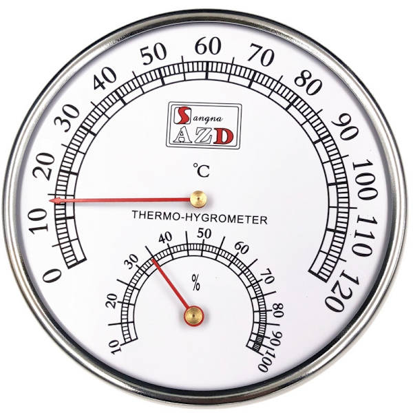 Bastu Rumstermometer Hygrometer, Celsius Meter Monitor för arbets-Perfet