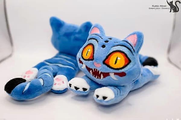 Kpop Devil Hunter Bird Tiger Pehmolelu-Perfekt Blue 20cm 20cm