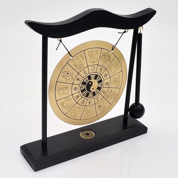 Crday Zen Art Messing Feng Shui Desktop Gong H1303 Gave - Perfet