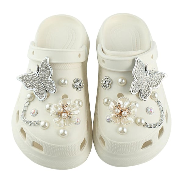 Girl Shoe Charms för Croc Clog hänge Spänne Smycken Dekoration Tillbehör - Perfet
