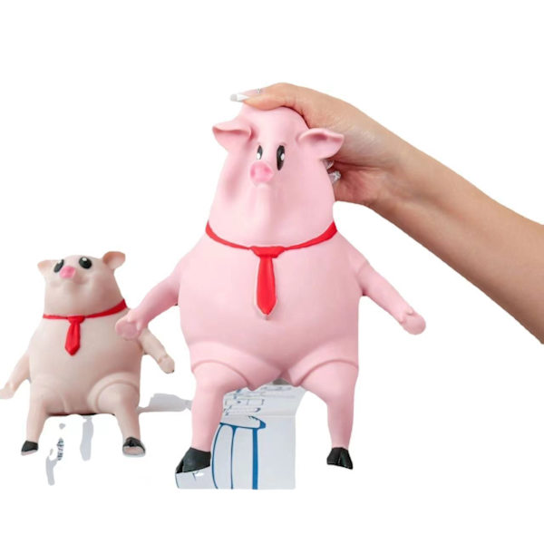Søt Squishy Toy Pink Pig Gaver Dekomprimer og stress leketøy - Perfet 20x20CM
