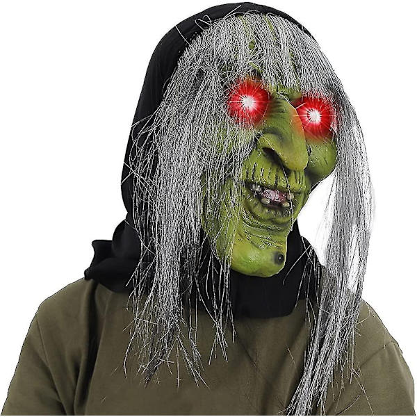 Halloween dekoration skinnende hekse maske. Scary Masks Cosplay Mask Skull Scary Mask. Dekorativ horror maske - Perfet