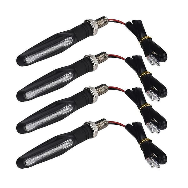 4 stk. motorcykel 12 led blinklys Blinklys Lys gul - Perfekt