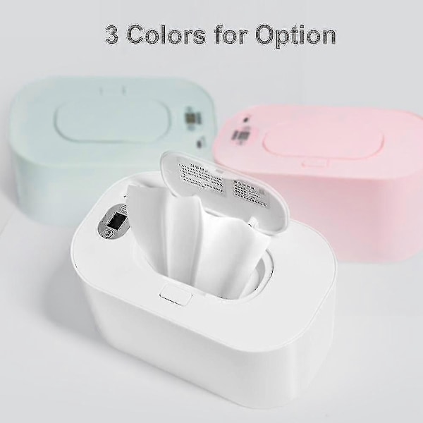 Våtservettsvärmare med Digital Display Stor Kapacitet Våtservettsvärmare Dispenser USB-Driven-Perfekt pink Adjustable Temperature