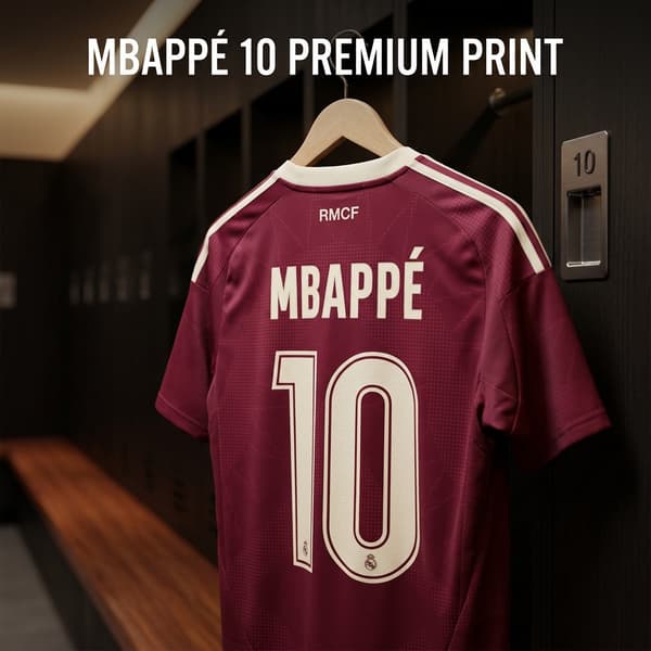 Real Madrid 26-27 sæson tredje udebanesæt (trøje, shorts, strømper) NO.10 MBAPPÉ 26