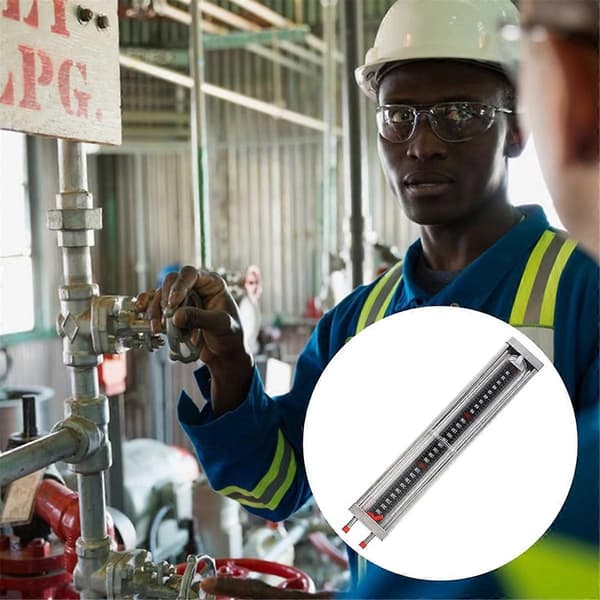 Tryckmätare Manometer Rör Naturgasledning Differential Rostfritt Stål U-formad för Hem Hi-Perfet