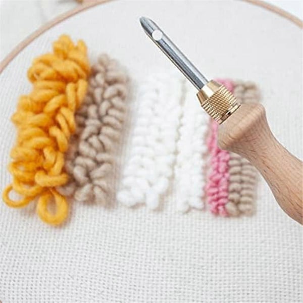 Punch Needle Tæppe Punch Needle Broderi Punch Needle Sæt DIY Håndarbejde Punch Needle til Sti-Perfet