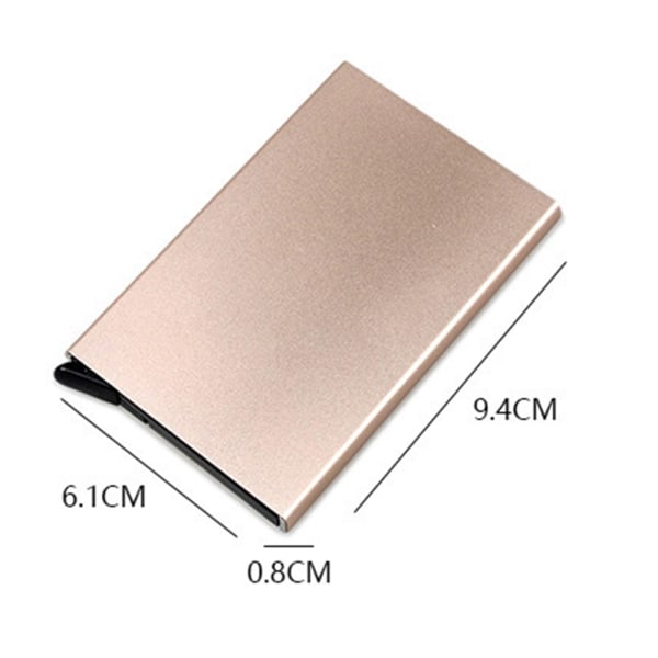 Pop-up kortholder med RFID-beskyttelse NFC-blokkerende lommebokboks - Perfet Deep Grey