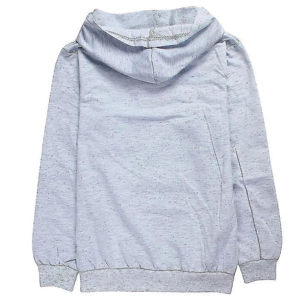 Børn Drenge Prestonplayz Print Ærme Hættetrøje Casual Pullover toppe - Perfekt Grey 13-14 Years