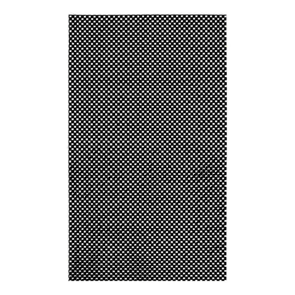 Hyllskydd Non-Adhesive Starkt Grepp Halkfri PVC Garderob Hyllor Rutnätsmatta för Matsal-Perfekt Black