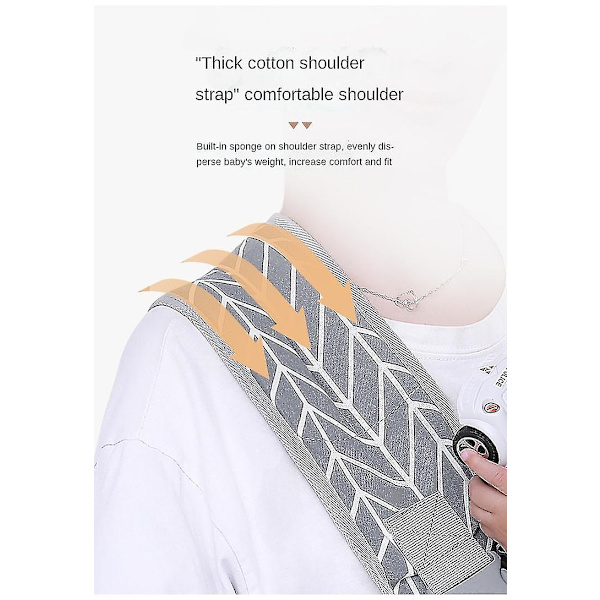 justerbar bärsele Baby Mjuk bärsele för nyfödda Baby Scarf Toddler Baby . - Perfet White Triangle