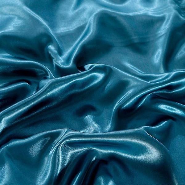 Minglan Enfärgad sängkläder i sidenimitation, högkvalitativt satäng sänglinne påslakan örngott set i fyra delar - Perfet yuse 180x220cm 4pcs