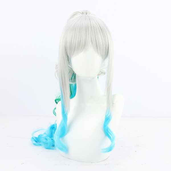 Yamato Cosplay Peruukki Anime One Piece 70 cm pitkät lämmönkestävät synteettiset hiukset Halloween-juhlaperuukit + cap + sarvirekvisiitta vain tarvikkeet - Perfet Only Accessories One Size