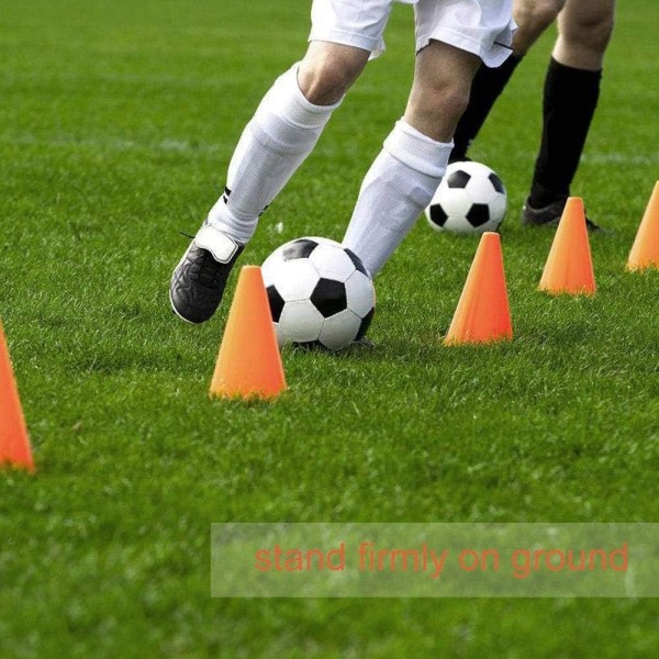 harjoituskäpyjä jalkapallo, jalkapallokäpyjä harjoitteluun 10 kpl koulutus liikennekäpyjä jalka - Perfet Orange