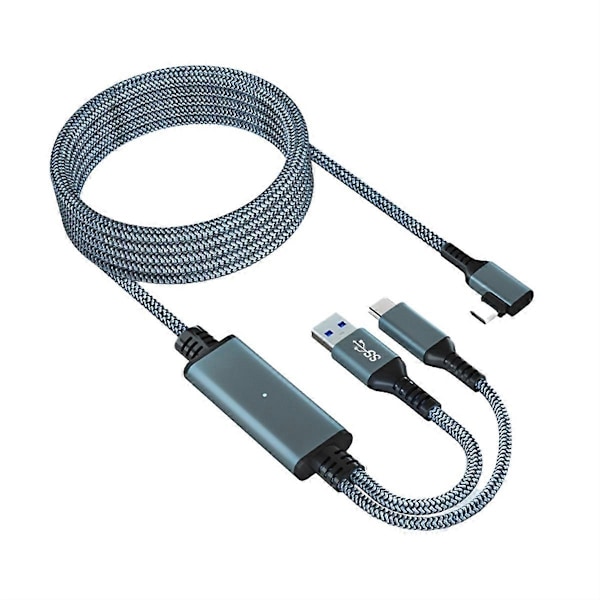 Kompatibel med Meta / Oculus Quest 3 Link Kabel 5M VR Datakabel 2A Hurtig Opladning 5Gbps Høj Hastigheds Data fe-Perfet