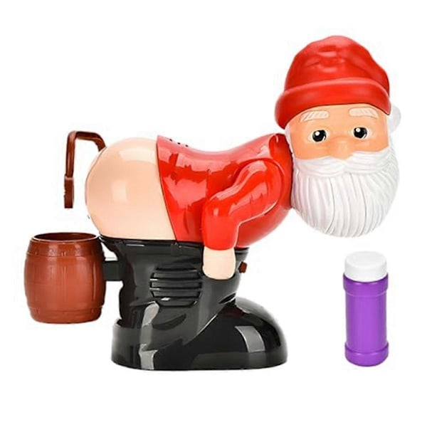 Rolig Jultomte Bubbelblåsare med Blinkande Ljus & Musik, Julbubbelblåsare för Utomhus & Inomhusaktivitet 1 Set-Perfekt