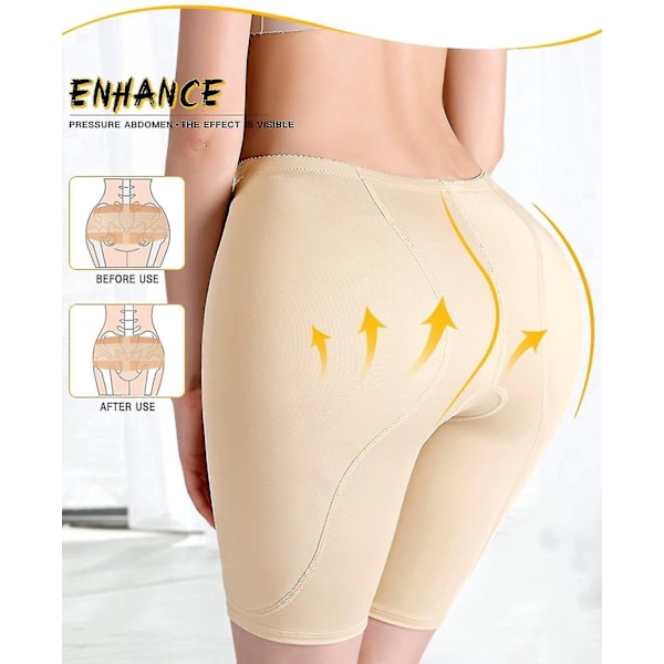 Rumppads för Större Rumpa Höftkuddar Höftförstärkare Uppgraderade Svampvadderade Rumplyftar Trosor Bbl Shapewear Tummy Control för Kvinnor-Perfet Black 6XL