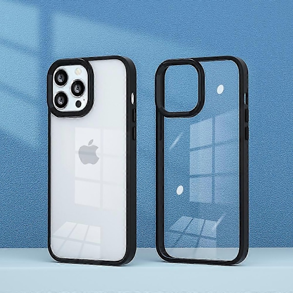 Huurrettu puhelinkotelo 14 Pro Maxille, iPhone 14, iPhone, 14 Plus, iPhone 14 Pro - Täydellinen black iPhone 14 Pro Max
