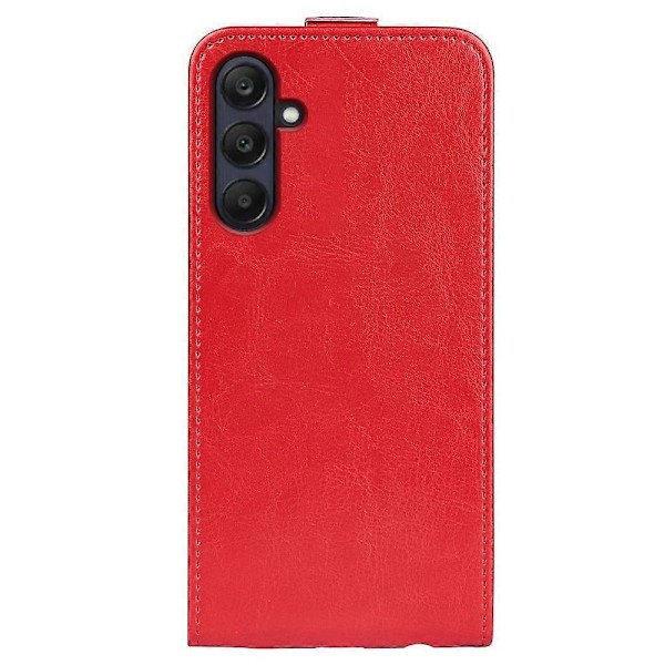 Yhteensopiva R64 Texture pystysuuntaan avautuvan nahkaisen puhelinkuoren kanssa - Perfet Red For Samsung Galaxy A26 5G