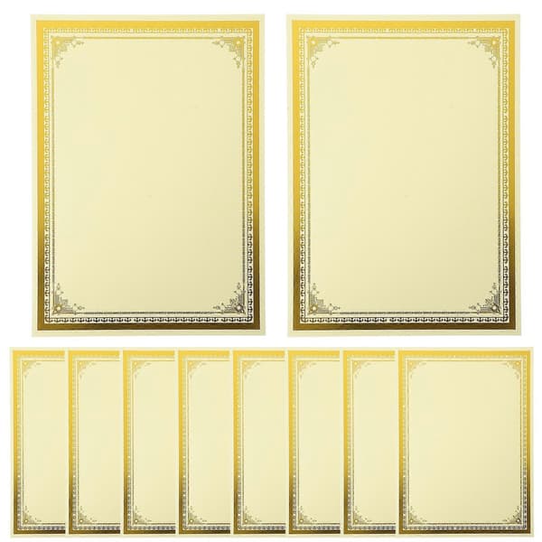 10 ark certifikat indre papir diplom deltagelse priser indre papir-perfekt