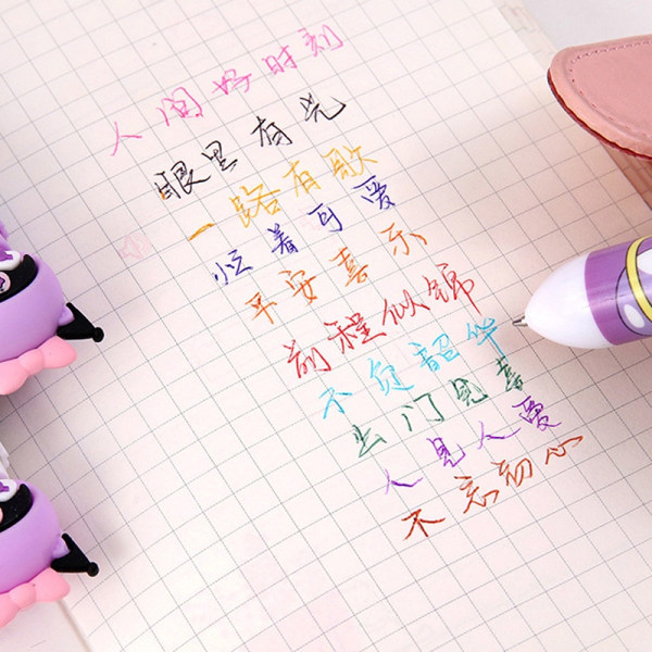 e Cartoon Kuromi 10 färg kulspetspenna Kawaii 0,7 mm multi - Perfet A1