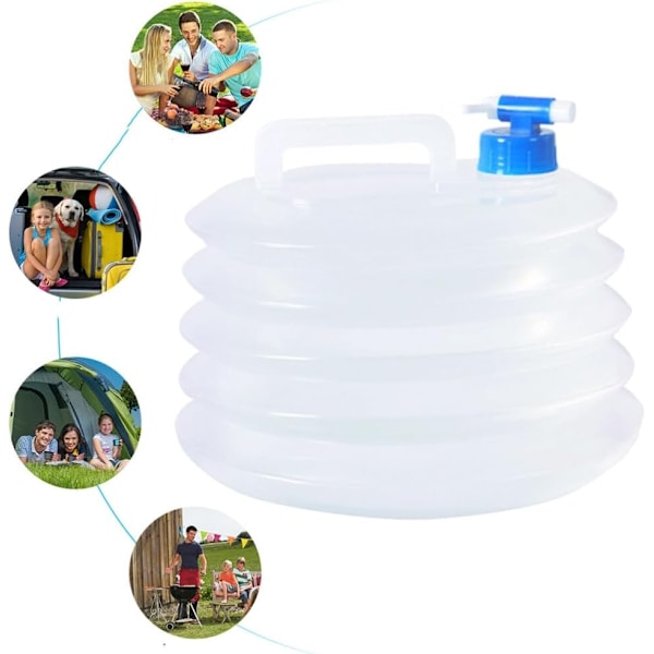 2-PACK 5L Bärbar hopfällbar vattenkanna. Vattenkanna- Perfekt