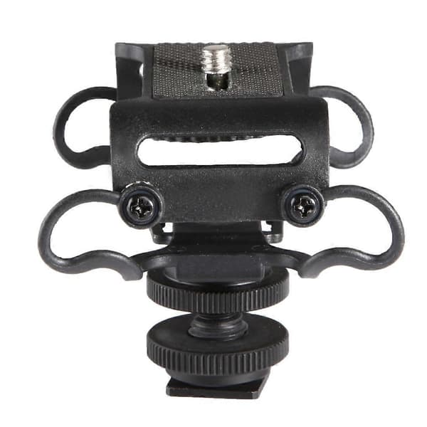 BOYA BY-C10 Universal Kameramikrofon Shockmount med Blixtskofäste (Svart)-Perfekt