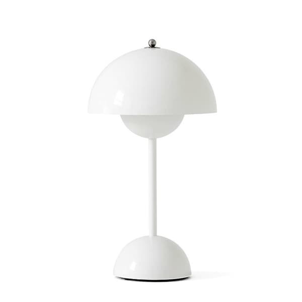 Sopp bordlampe metall bordlampe USB-plugg - Perfet white