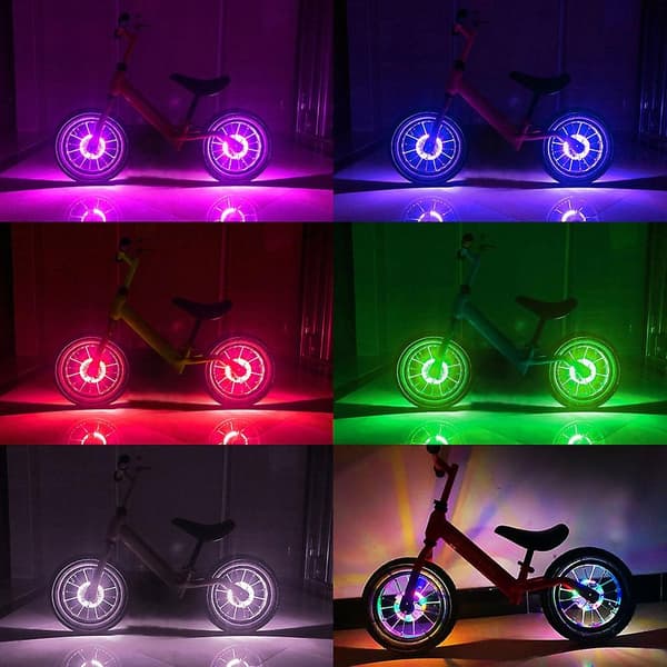 22 Led Flash Eikelys Intelligent Induksjon Sykkelhjul Lys USB Oppladbart Balanse Bil Trommelys Dekkventil Lampe-Perfet Pink