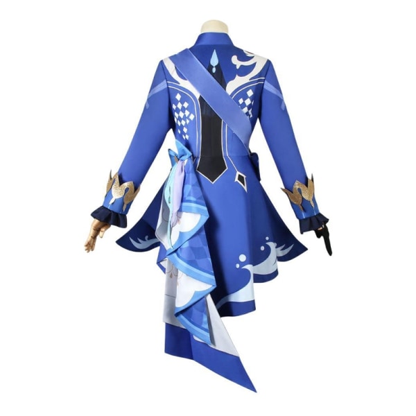 Genshin Impact Fountain Cosplay Kostym Hel Huva Mönster Tyg Focalors Uniform Cosplay Peruk - Perfet 2 XXXL