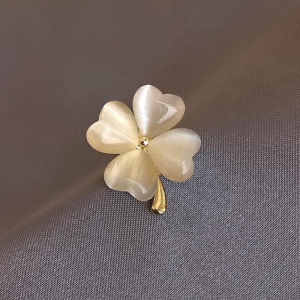 Opal Four Leaf Lucky Clovers n Versjon Design Sense Brosje - Perfet