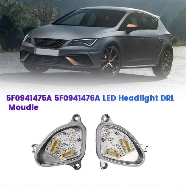 Høyre Front LED Hovedlys DRL Modul 5F0941476A Kompatibel med Seat Leon Cupra-Perfekt