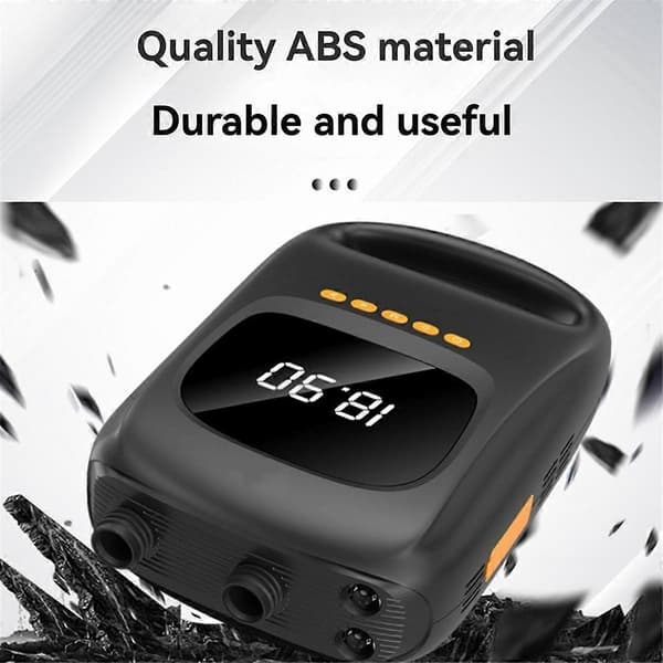 Bærbar Elektrisk SUP Pumpe 20PSI Genopladelig 7500mAh Luftkompressor - Perfet Black