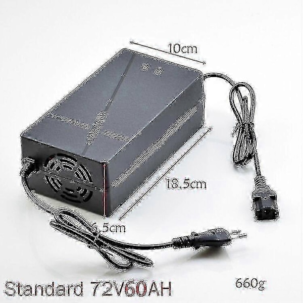 48v 60v 72v 96v 50ah 60ah Intelligent oplader til blybatteri Kompatibel med elektriske trehjulede køretøjer, cykler, scootere, ATV Go Kart-Perfet Standard 72V60AH